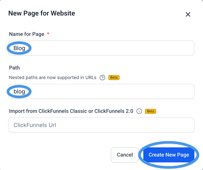 HighLevel blog install step