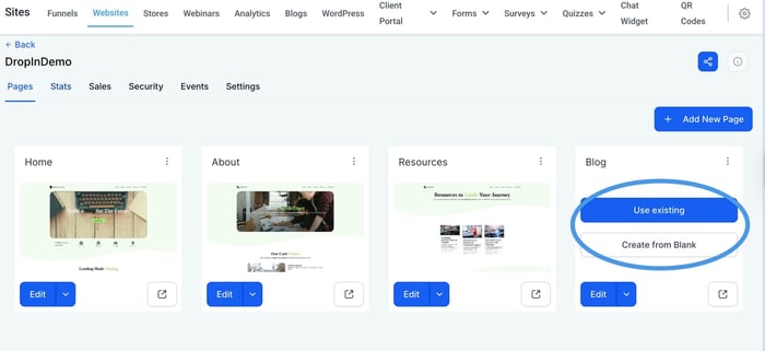 HighLevel blog install step