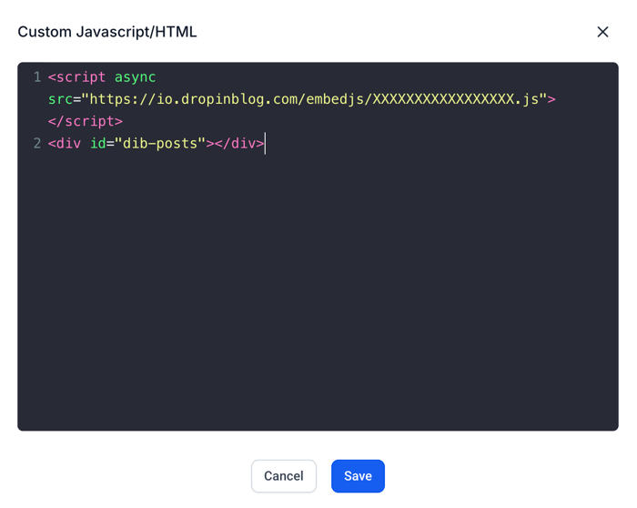 HighLevel blog install step