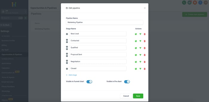 How to use GoHighLevel: Pipelines