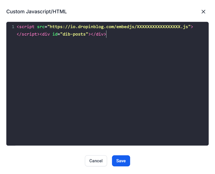 HighLevel blog install step