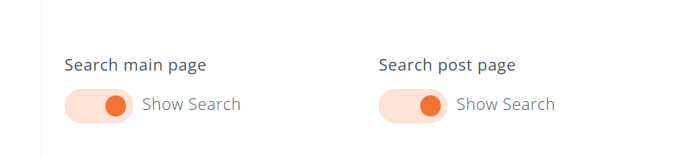 Turning search feature in your DropInBlog account on