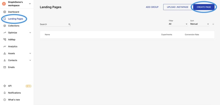 Instapage blog install step