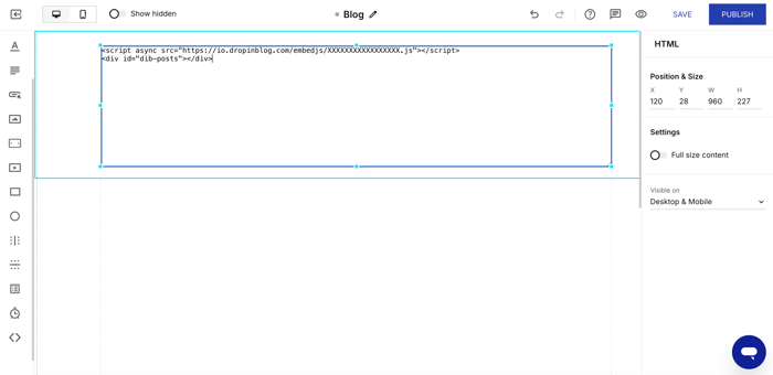 Instapage blog install step