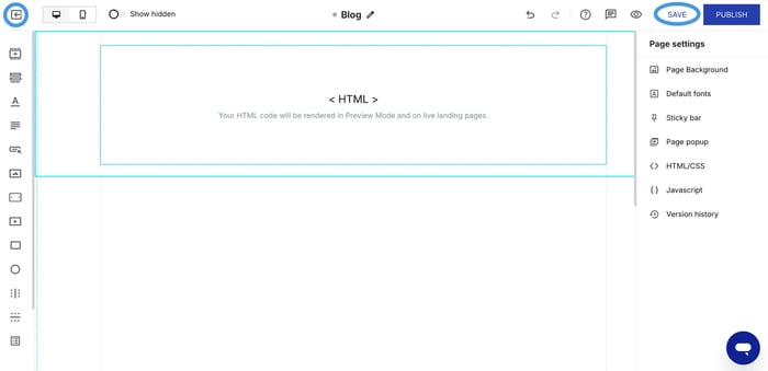 Instapage blog install step