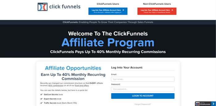 CliskFunnels affiliate program