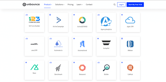 Unbounce integrations