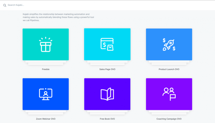 Kajabi pipeline blueprints templates