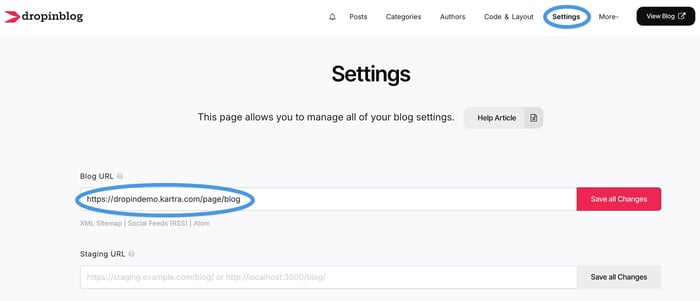 Kartra blog install step