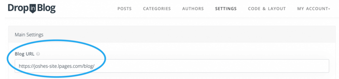 Fix the urls