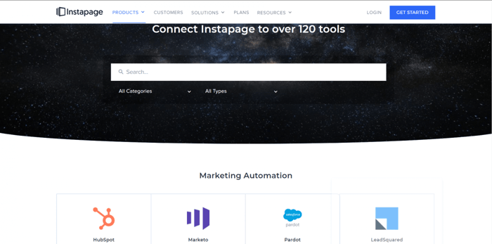 Instapage integrations