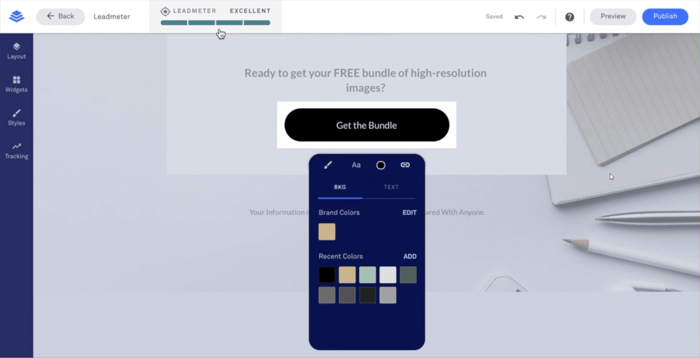 Leadpages leadmeter
