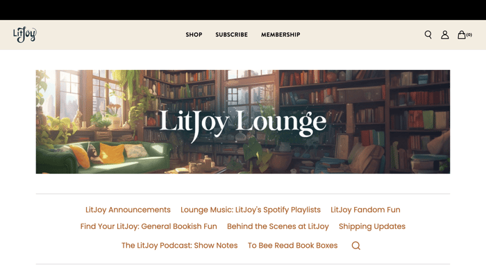 Litjoy Crate testimonial about DropInBlog