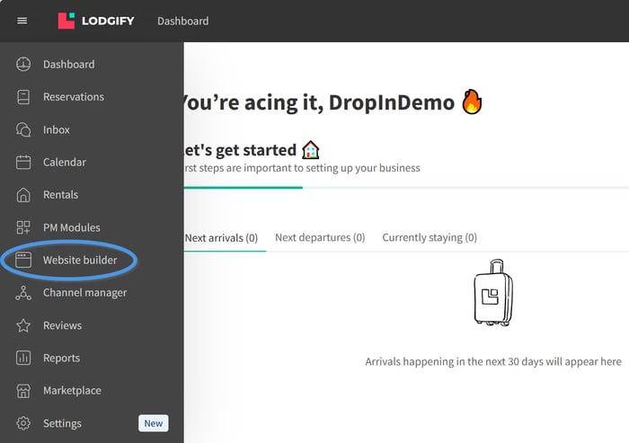 Lodgify blog install step