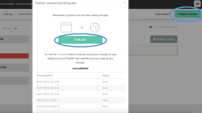 Lodgify blog install step
