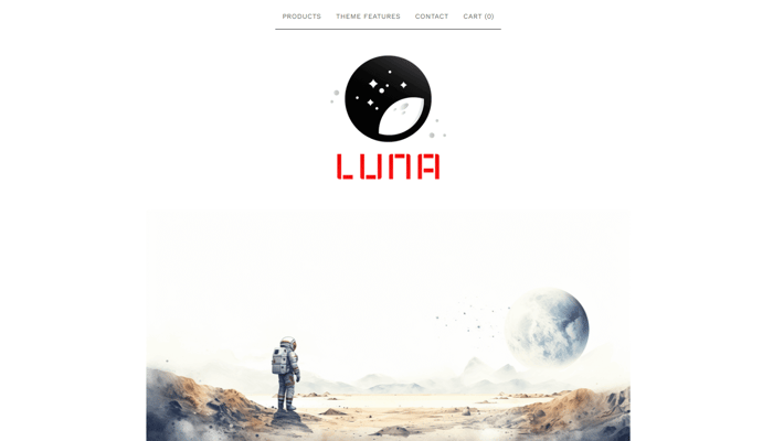 Big Cartel Themes - Luna theme