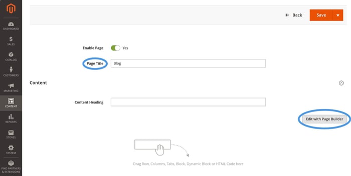Magento blog install step