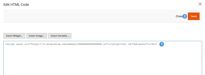 Magento blog install step