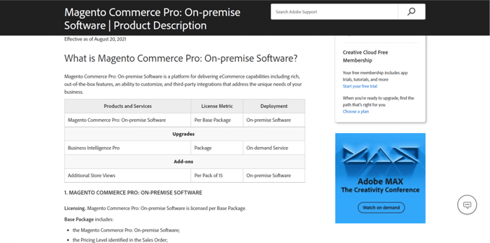 Magento Commerce On-premise
