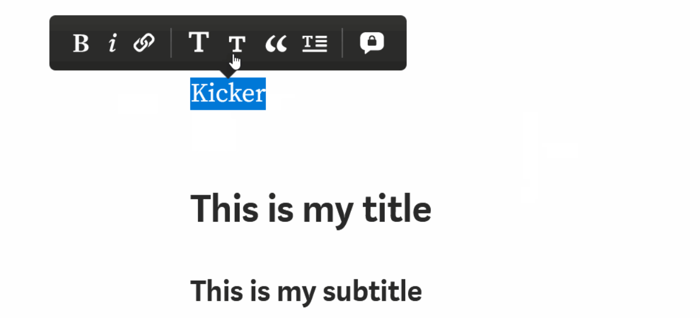 Medium editor