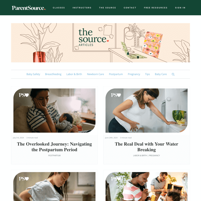 ParentSource blog