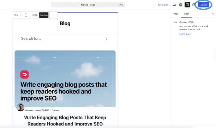 Publish a second WordPress blog with DropInBlog
