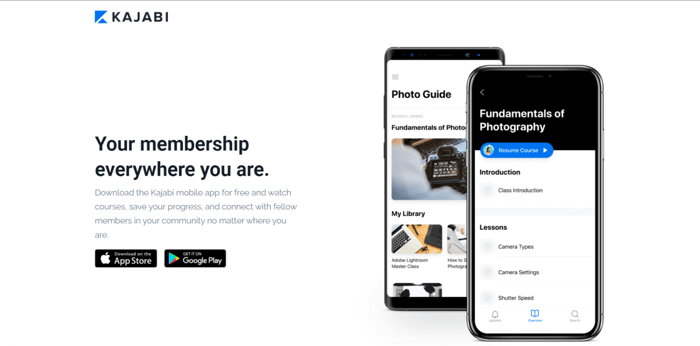 Kajabi mobile app