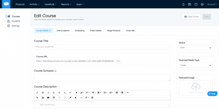 SamCart vs Kajabi: SamCart courses app