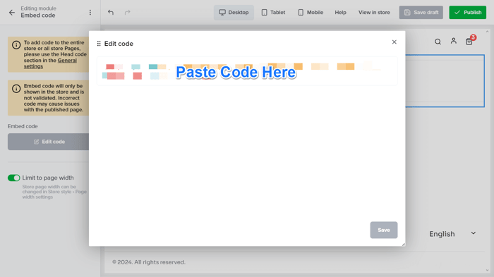 Sellfy blog install step