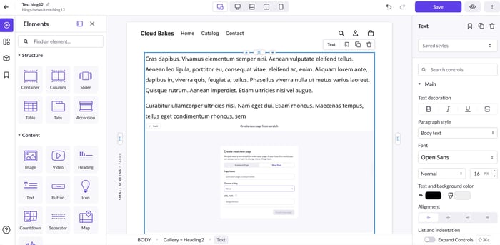 Shogun page editor