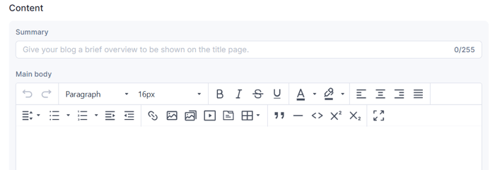 Shopline post editor