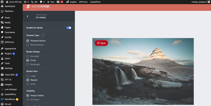 Best WordPress blog plugins: Social Snap