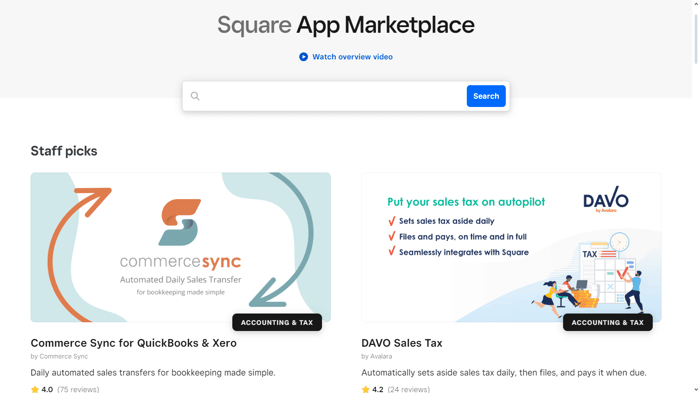 Square app marketplace