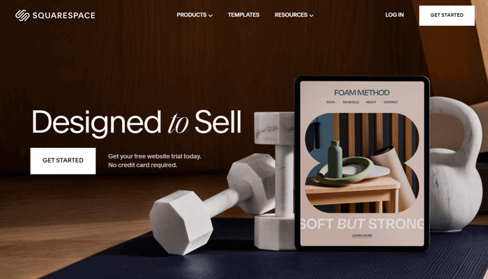 Squarespace Homepage