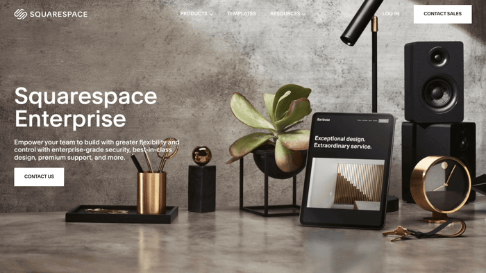 Squarespace vs Yola: Squarespace enterprise plan