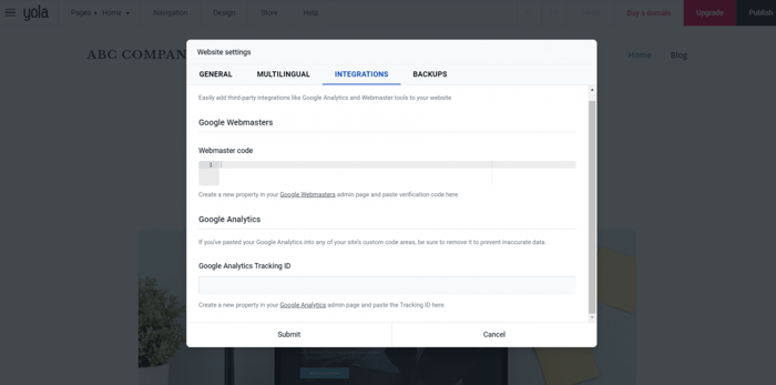 Yola integrations