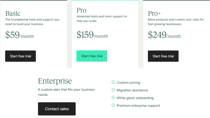 Teachable pricing plans