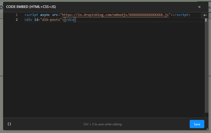 TeleportHQ blog install step