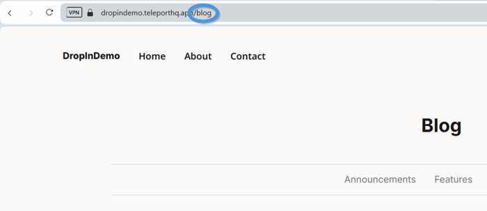 TeleportHQ blog install step