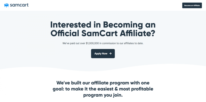SamCart affiliate program