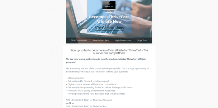 ThriveCart affiliate program