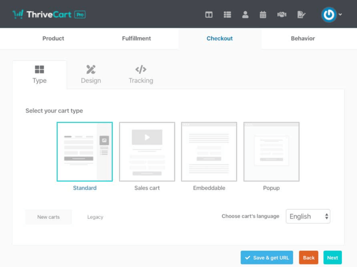 ThriveCart design types templates