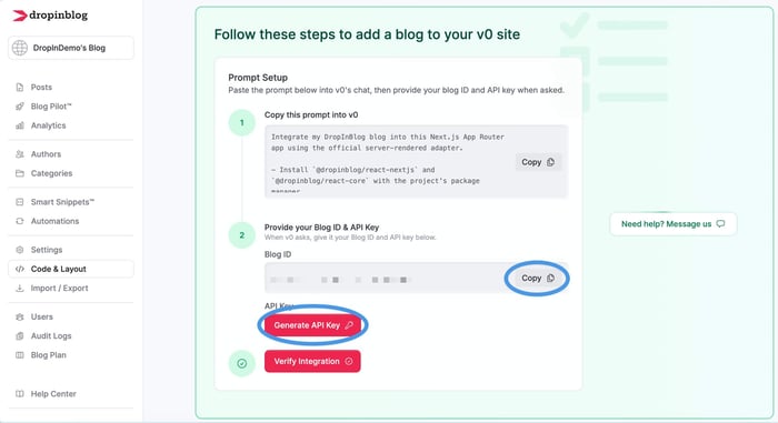 v0 blog install step