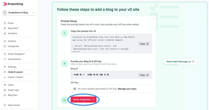v0 blog install step