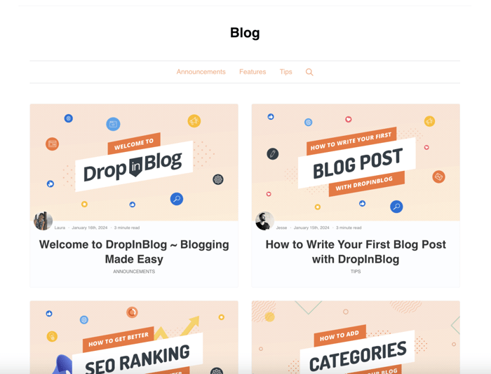 View your new Framer blog