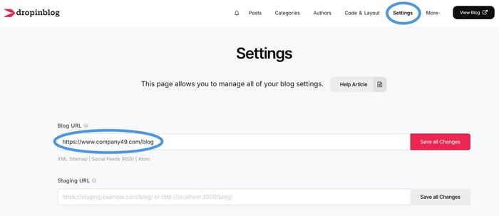 Webador blog install step