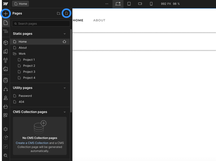 Webflow blog install step