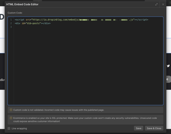 Webflow blog install step