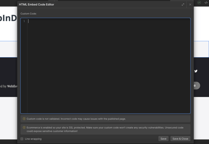 Webflow blog install step