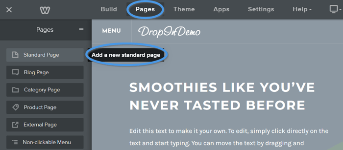 Weebly blog install step
